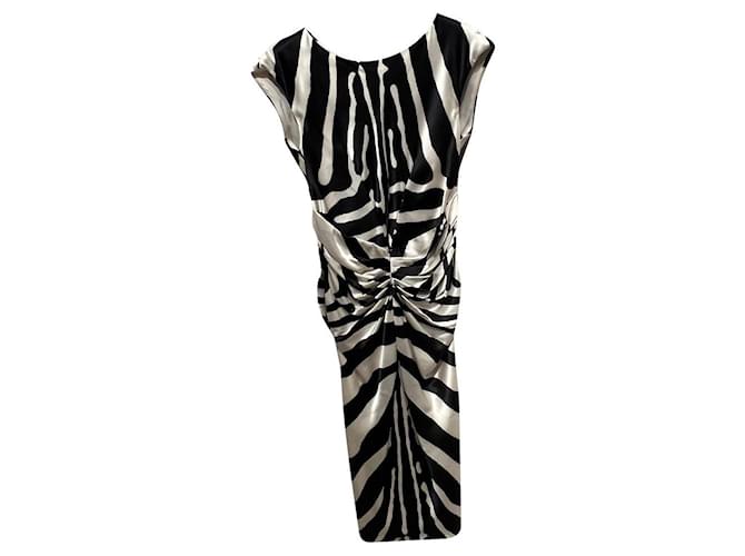 Christian Dior Dresses Black White Silk  ref.778343