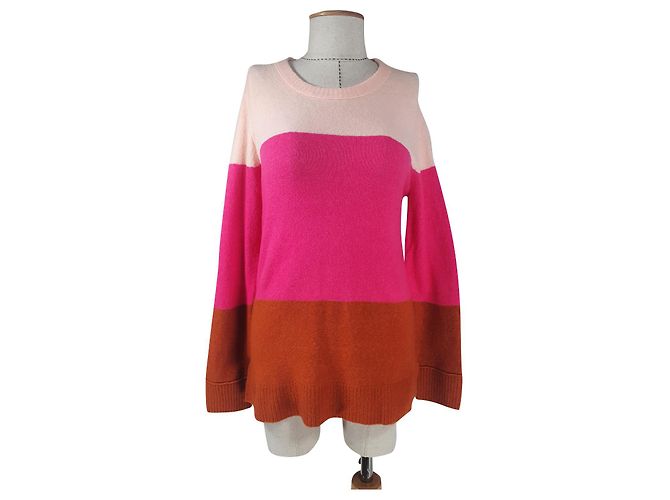 Pull Rayé J.Crew Mélange de Laine Taille M Multicolore