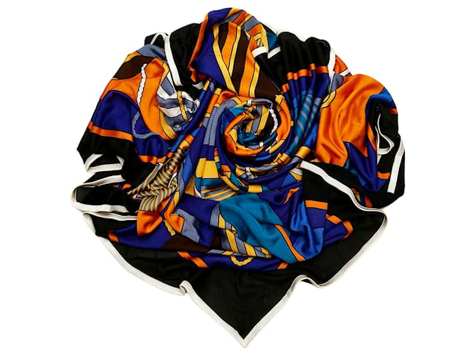 Hermès Foulard en soie Hermes Multi Thalassa Tissu Multicolore  ref.778378