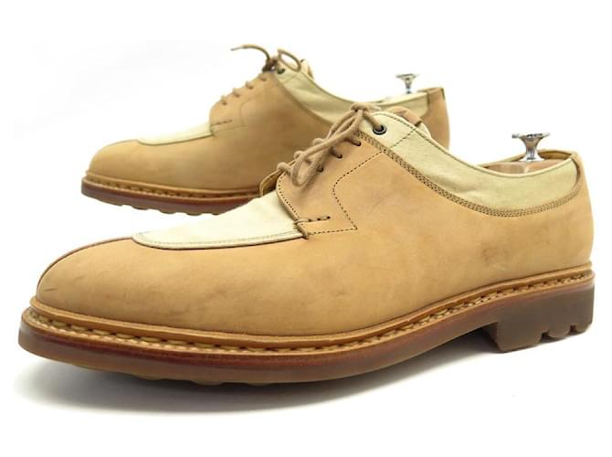 HESCHUNG DERBY SHOES 651601701 10.5 44.5 HALF HUNTING SUEDE LEATHER SHOES  ref.778557