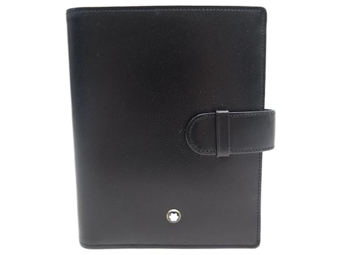 NEW MONTBLANC MEISTERSTUCK WALLET 4CC BLACK CURRENCY TICKETS WALLET Leather  ref.778575