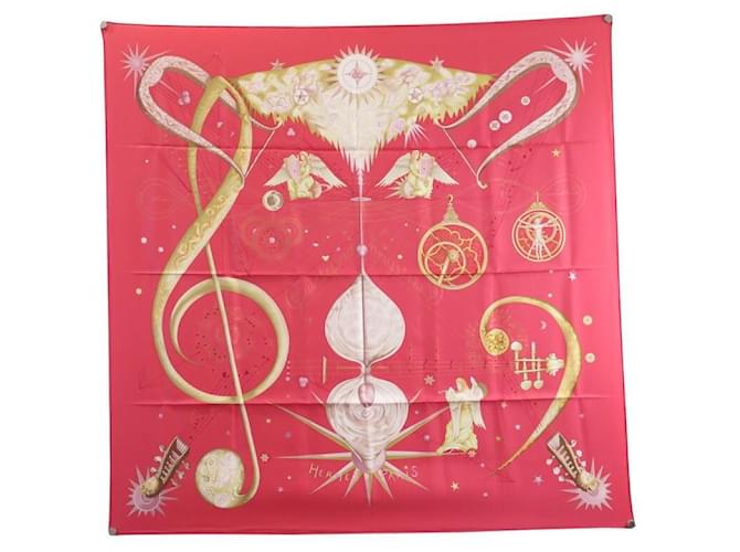 Hermès NEW HERMES QUINTESSENCE SCARF BY ZOE PAUWELS IN RED SILK SCARF  ref.778635
