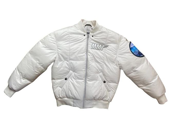 Mr & Mrs Italy white puffer jacket