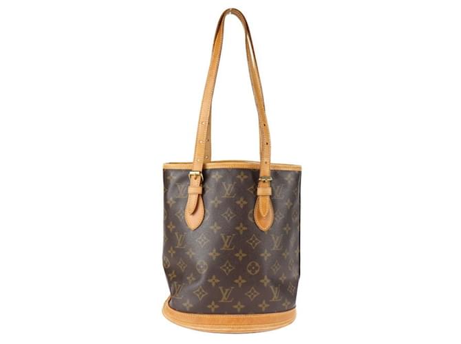 Louis Vuitton Bucket PM Brown Cloth  ref.779517