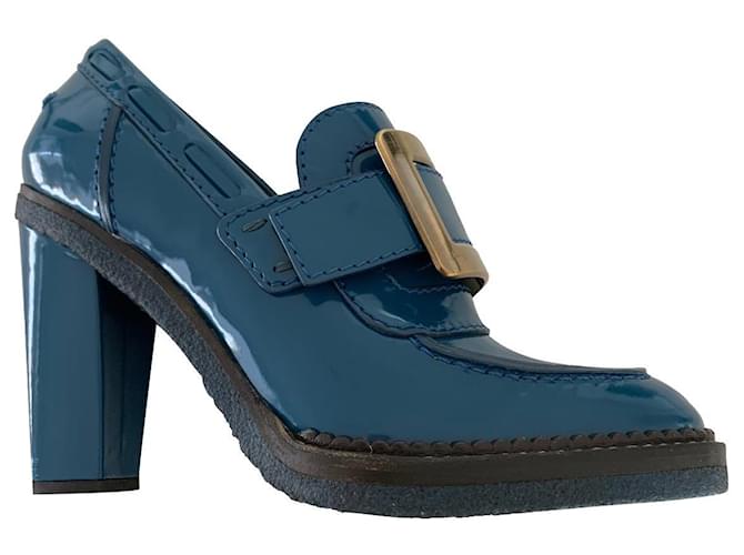 Roger Vivier Heels Blue Patent leather  ref.779620