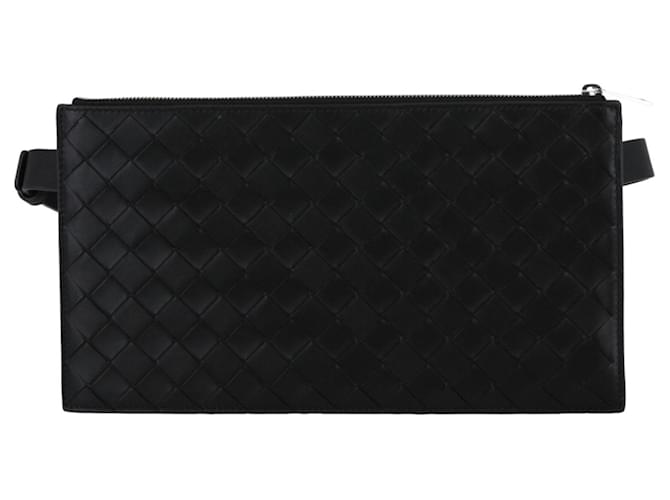 Bottega Veneta Intrecciato Belt Bag Black Leather  ref.779774