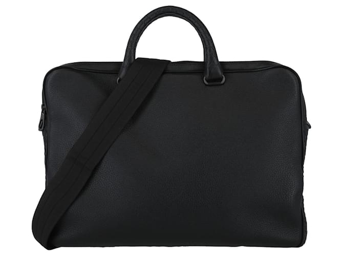 Bottega Veneta Top Handle Leather Briefcase Black  ref.779864