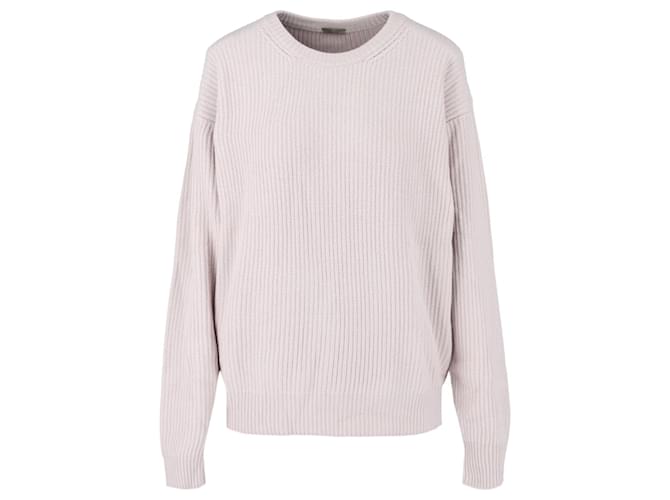 Bottega Veneta Long Sleeve Knit Sweater White Cream  ref.779961
