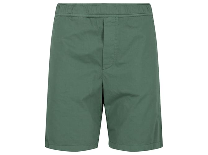 Bottega Veneta Shorts com cós elástico Verde Algodão  ref.779978
