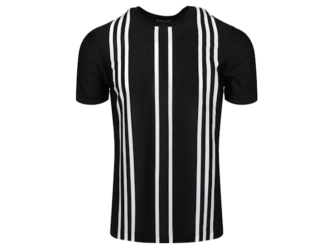 Bottega Veneta Short Sleeve Striped Shirt Black Cotton  ref.780014