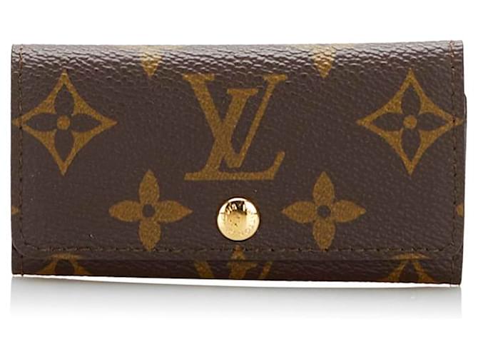 Louis Vuitton Monogram Multicles 4 Key Holder M69517 Brown Cloth  ref.780116