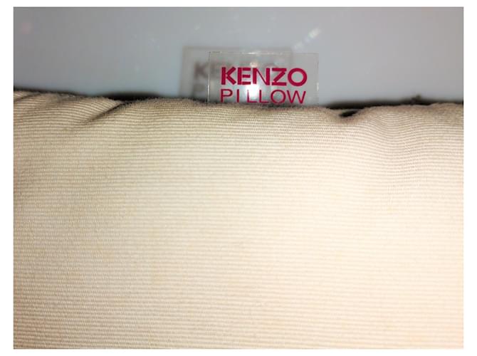 KENZO SAC PILLOW / OREILLER DE VOYAGE/ RANGE LINGERIE CREME ECRU  CABOCHONS Coton Blanc cassé  ref.780193