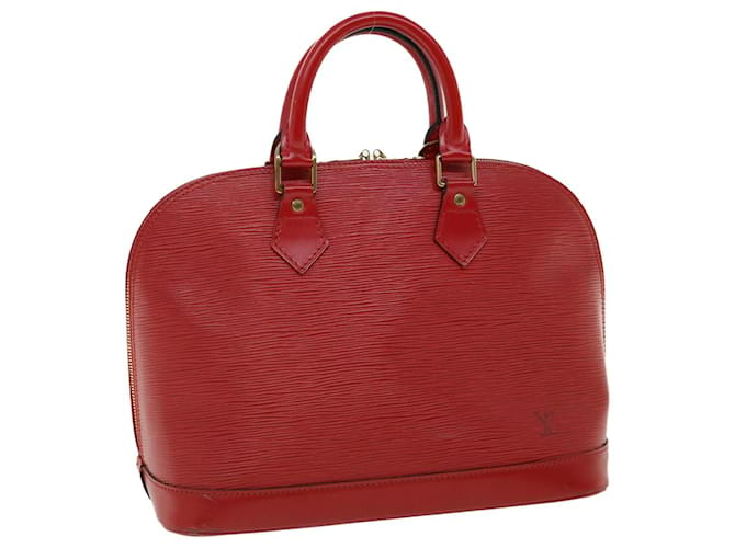 LOUIS VUITTON Epi Alma Hand Bag Red M52147 LV Auth 35454 Leather  ref.780750