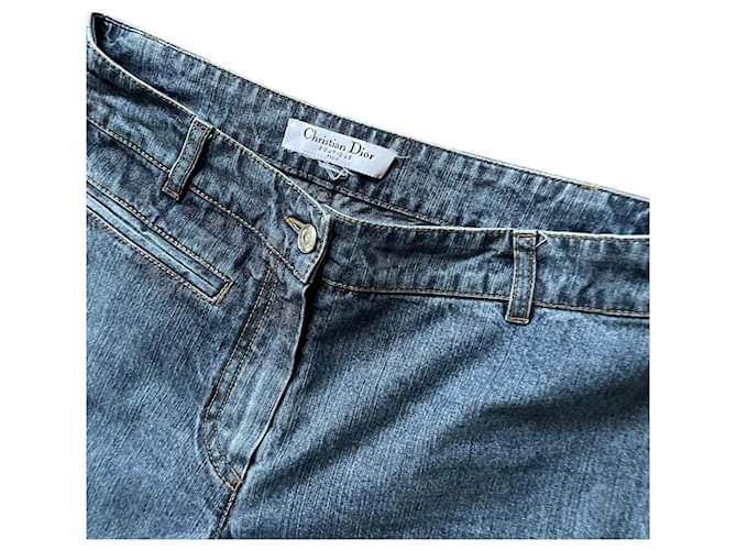 Straight jeans Dior Blue size 38 FR in Denim  30739677