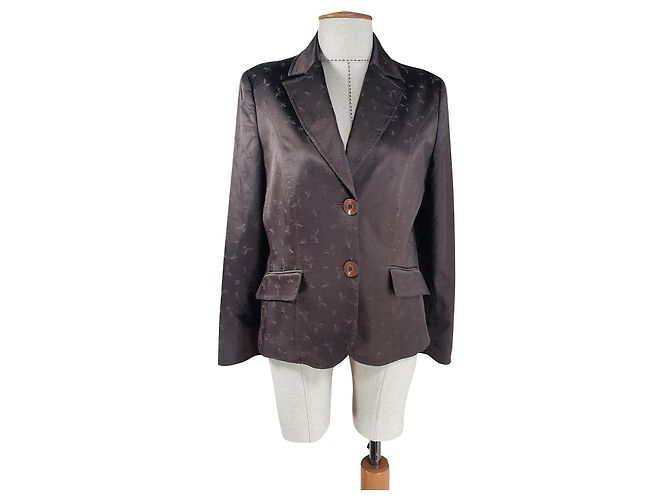 Krizia Per te Blazer Braun Baumwolle Viscose