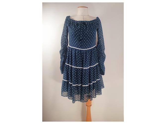Autre Marque Dresses Blue Viscose Polyamide  ref.781027