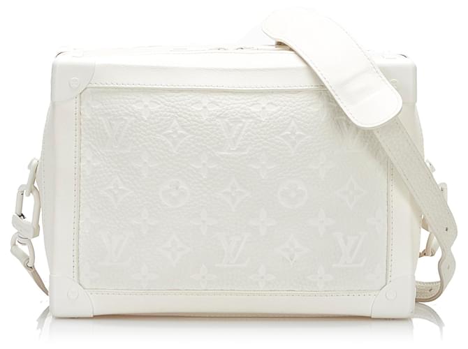 Louis Vuitton White Monogram Taurillon Soft Trunk Leather Pony-style  calfskin ref.781107 - Joli Closet