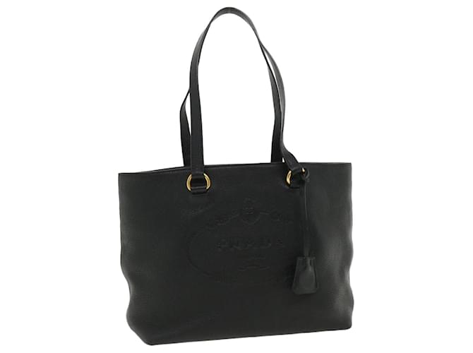 PRADA Tote Bag Leather Black Auth ar8792  ref.781640