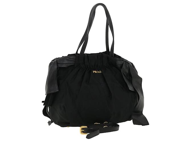 Prada Hand Bag Nylon 2way Black Auth ar8793  ref.781657