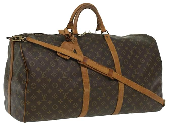 Louis Vuitton Monogram Keepall Bandouliere 60 Boston Bag M41412 LV Auth 35468 Cloth  ref.781667