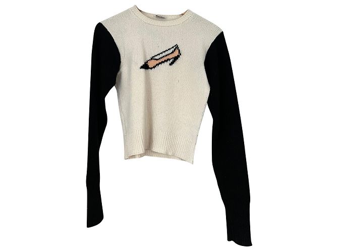 Chanel Kaschmir Pullover Schwarz und Beige 
