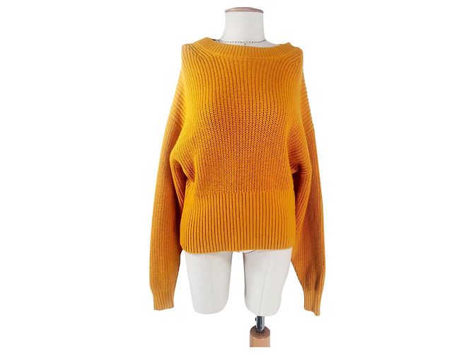 & Other Stories Gelber Wollpullover M