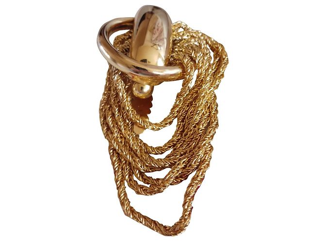 Cinto Dior em metal dourado