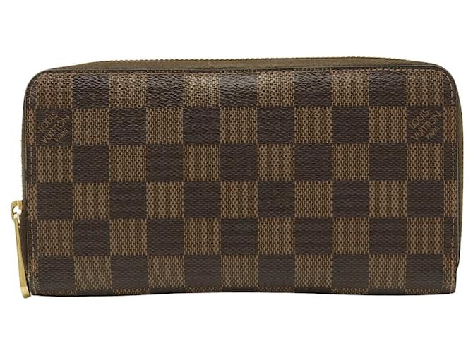 Louis Vuitton Zippy Wallet Brown Cloth  ref.782162