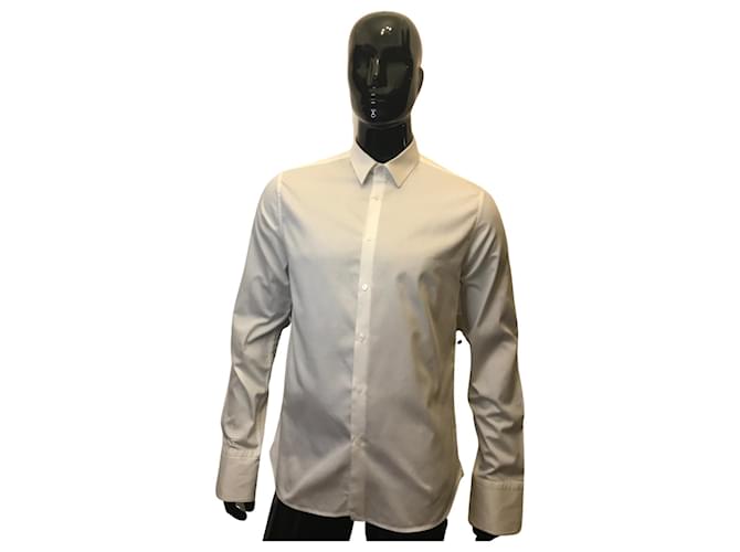 Emmanuelle Khanh slim fit shirt White Cotton  ref.782170