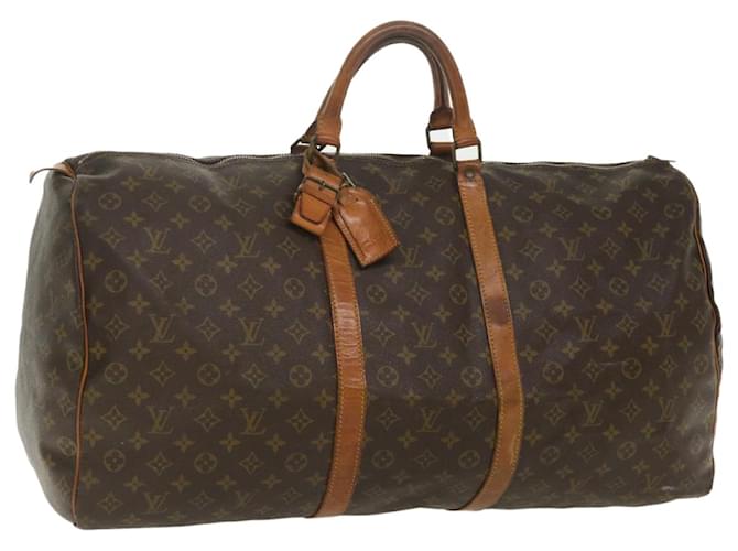 Louis Vuitton Monogram Keepall 60 Boston Bag Vintage M41422 LV Auth ar8795 Cloth  ref.782369