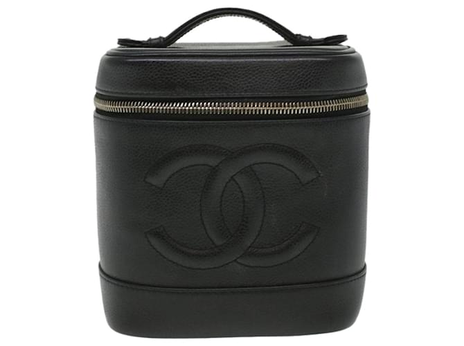 Chanel Vanity Black Leather  ref.782456