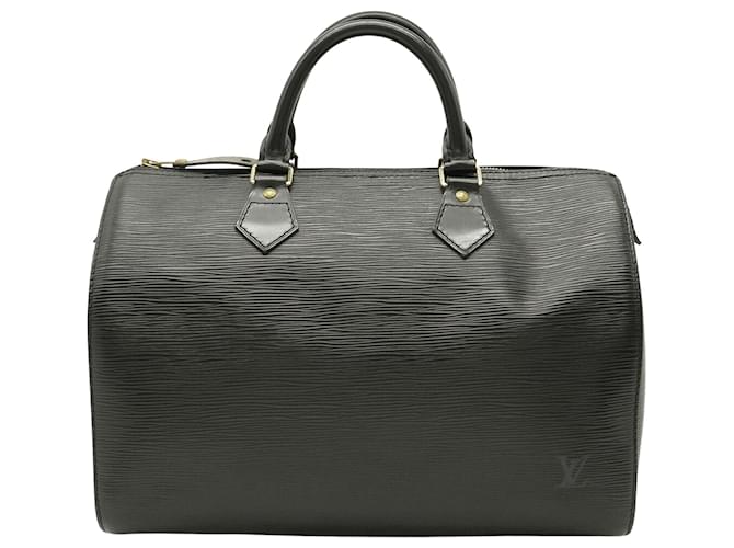 Keepall Louis Vuitton Speedy 30 Black Leather ref.782598 - Joli Closet