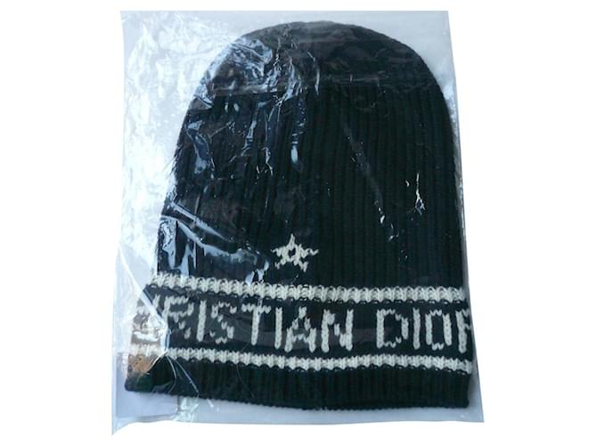 CHRISTIAN DIOR New hat in blister MARINE TU Navy blue Cashmere Wool  ref.782615