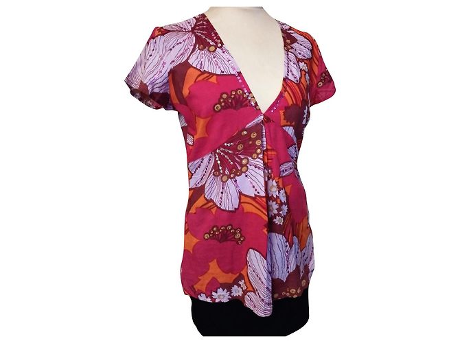 BLUSA ESTIVA ANTIK BATIK CON NAPPINE TL O T38/40 Multicolore