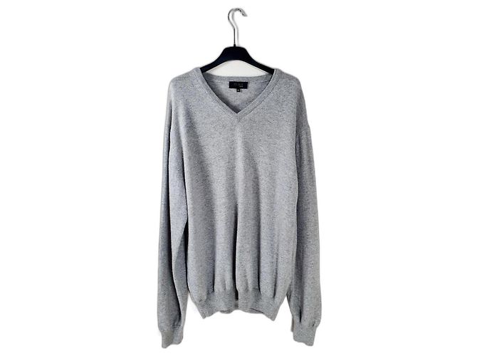 Autre Marque Tchibo Cashmere V Neck Sweater Grey