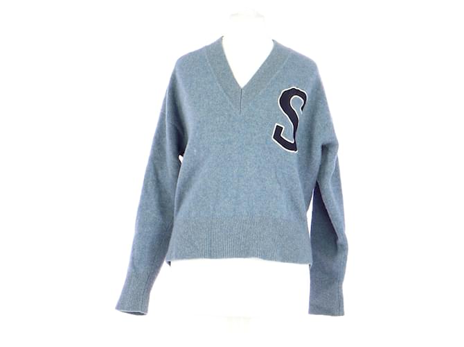 Sandro sweater Blue Wool  ref.782954