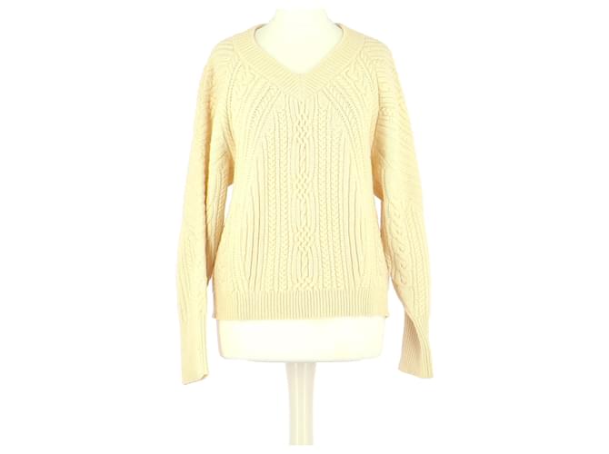 Claudie Pierlot sweater Cream Wool  ref.782962