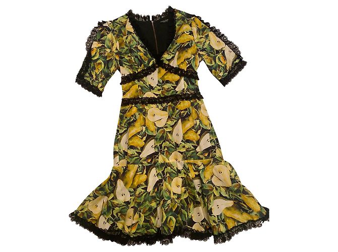 Dolce & Gabbana Abito Dolce&Gabbana, Media lunghezza Multicolore Senape