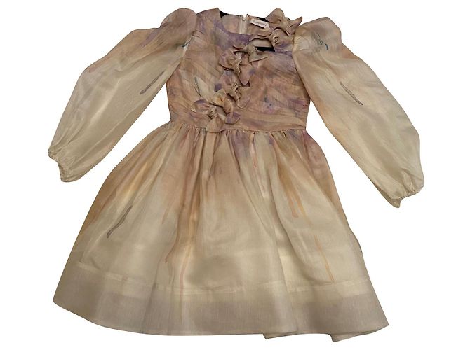 Zimmermann Leinenkleid Mehrfarbig Mehrfarben