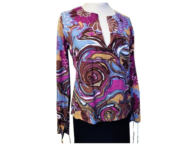 ANTIK BATIK BLUSA BIFRONTE BAROCCA LACCI T 36/38 Multicolore