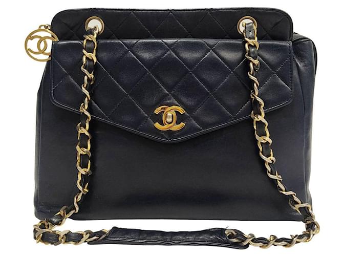 Chanel Timeless shoulder bag Blue Leather  ref.783429