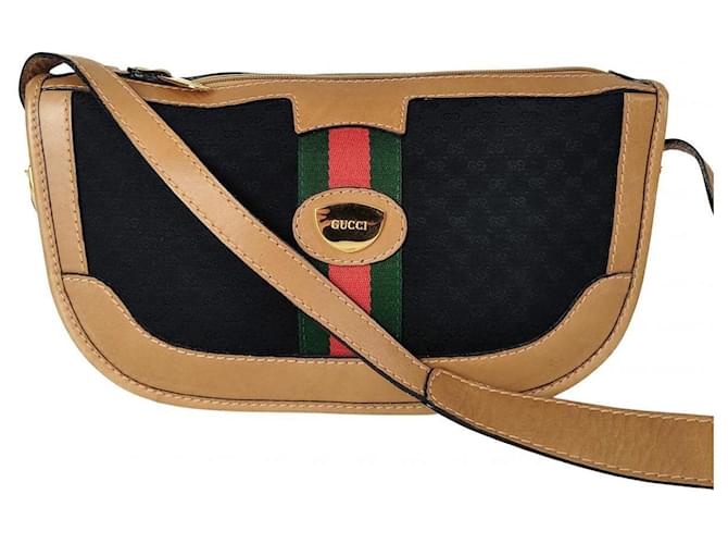 Gucci Ophidia shoulder bag Black Cloth  ref.783565