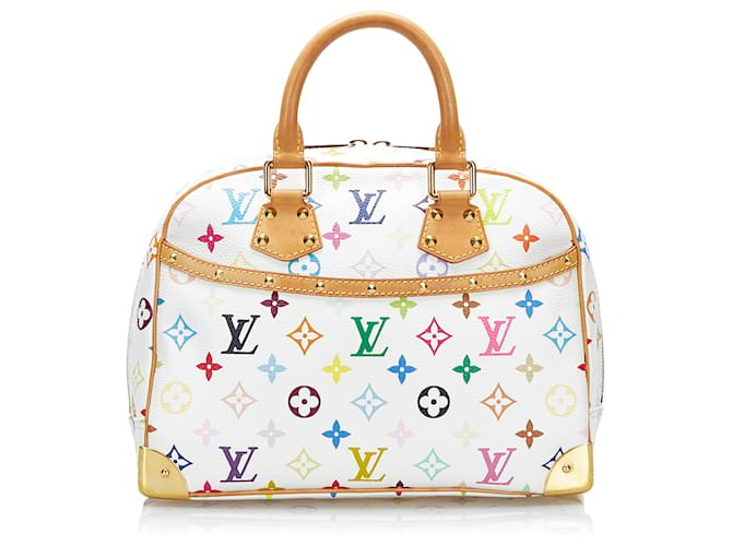 White Louis Vuitton Monogram Multicolore Trouville Handbag