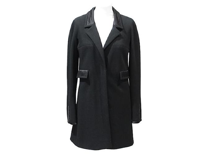 Chanel Coats, Outerwear Black Wool  ref.783774