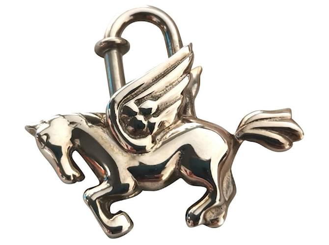 Hermès Hermes Pegasus Cadena Lock PHW Silver hardware Metal  ref.783775