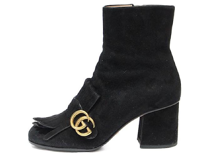 Gucci ankle boots Nero Scamosciato  ref.784117