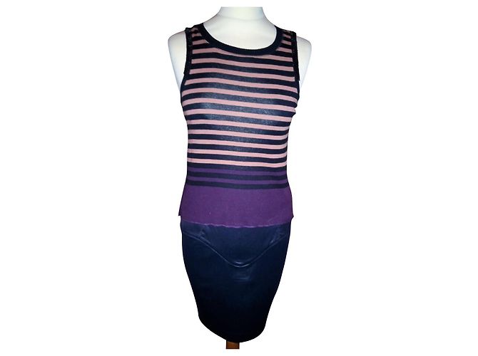 SONIA RYKIEL PULLOVER ABEND BAYADERE PAMPILLEN TS ODER T 36/38 Mehrfarben 