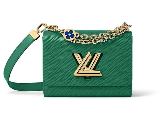 Louis Vuitton LV Twist epi green PM Verde Couro  ref.784372