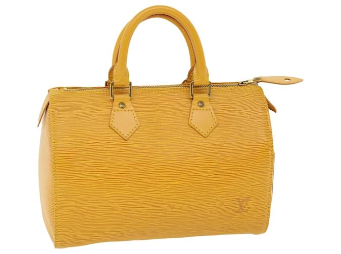 Louis Vuitton Epi Speedy 25 Hand Bag Yellow M43019 LV Auth 35451