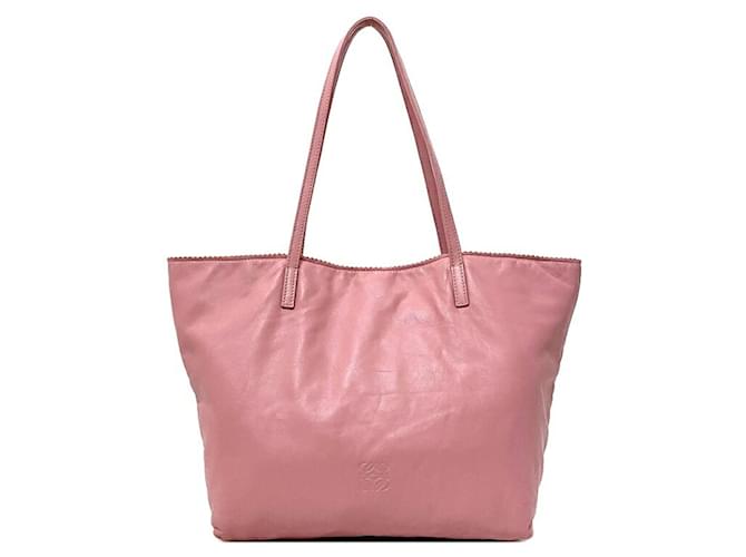 Loewe Anagram Pink Leather  ref.785325